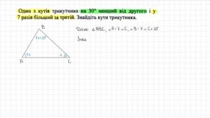 Знайти кути трикутника.