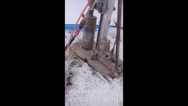 Алмазное бурение зимой