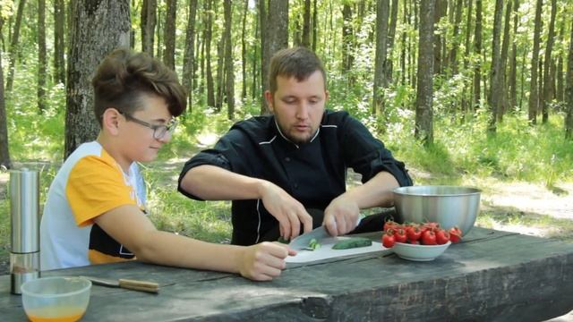 Как приготовить салат из руколы с печенью на природе смотреть онлайн