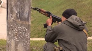 Показательные выступления ОМОН с вертолётом