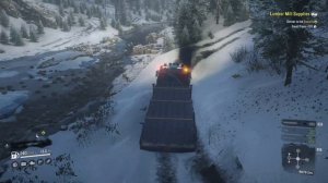 SnowRunner PS4 GAMEPLAY-LUMBER MILL SUPPLIES| SMALL PIPES DELIVER TO THE SAWMILL