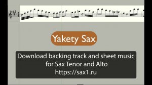 Yakety Sax - sheet music for Saxophone Tenor (The Benny Hill Show)