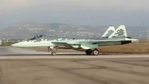 Российское Минобороны обнародовало кадры испытаний новейшего Су-57 в небе над Сирией