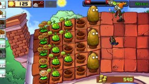 Plants vs zombies - Roof Level 2, прохождение