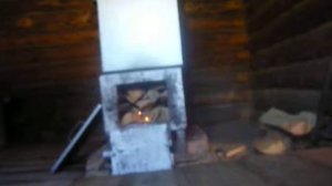 Растопка печи в бане