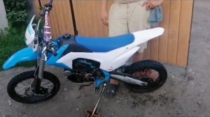 как заводиться питбайк BSE PH10-125E 2019 с кик-стартера и электро стартера на холодную