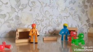 Стикботы"Спасение животных"3 часть.(стикбот батл)