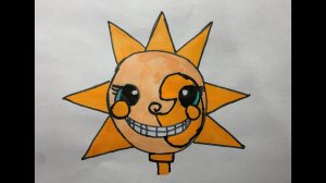 Рисуем Аниматроника СОЛНЦЕ из FNAF Security Breach