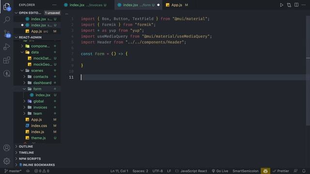 Build a COMPLETE React Admin Dashboard App | React, Material UI, Data Grid, Light & Dark Mode смотреть онлайн