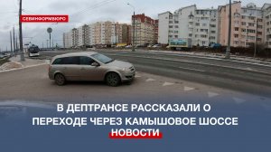 В Дептрансе Севастополя рассказали о строительстве надземного перехода через Камышовое шоссе