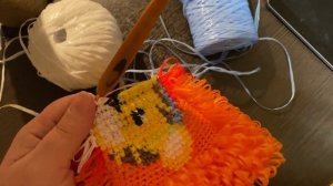 Мочалка тигрёнок. Бесплатный мастер класс от Жанны Мочалкиной.Вяжем мочалку крючком.Часть 2