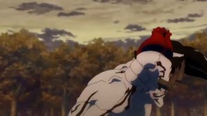 Итадори и Тодо против Ханами полный бой.