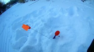 Зимняя рыбалка на малой реке, загары флажков ловля уклейки и плотвы!!!!