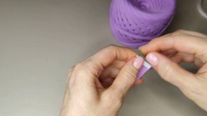 Как соединить трикотажную нить если она закончилась. Лайфхак в копилку