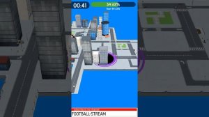 Игра Черная дыра (Hole.io). Захват территории - 96%