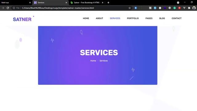 #20 html template convert  into vue app  part-1 | Setup Project