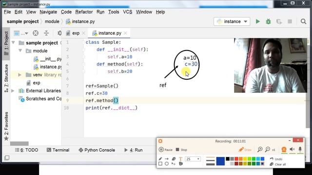 PYTHON - INSTANCE VARIABLE 4