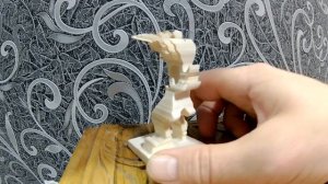 3d статуэтка из дерева. Охота на оленя. Scroll saw.