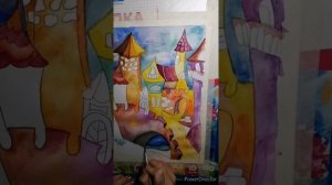 Рисуем сказочный город