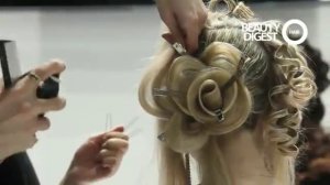 как сделать розу из волос