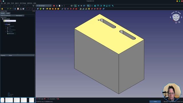 Howto use the Mirror Tool in FreeCAD's Part Design Workbench смотреть онлайн