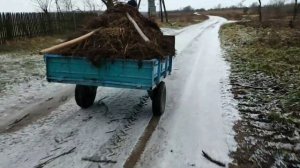 ✅На мотоблоке мтз по льду и снегу с грузом