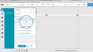 Wix Website How to create Menu Tabs with dropdown pages