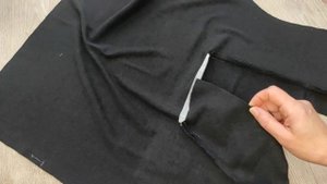 Как обработать воротник на молнии по выкройке Трикотажный свитер S22.