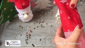 Easy Christmas DIY how to make plastic bottles Santa Claus