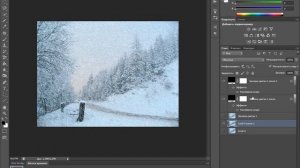 анимация снега фотошоп cs6