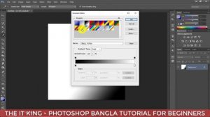 Photoshop Bangla Tutorial For Beginners || Gradient Tool || Paint Bucket Tool ||  Episode - 12