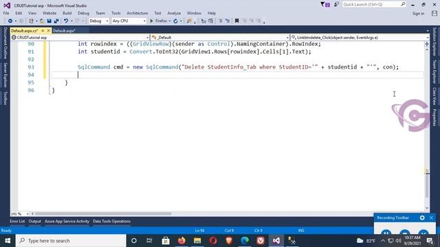 Delete Selected Row From GridView in Asp net C# with Confirmation смотреть онлайн