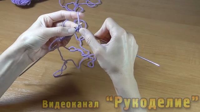 Лицевые петли спицами. Как вязать лицевые петли смотреть онлайн
