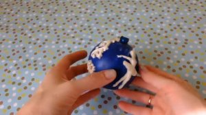 Новогодние шары с лепниной своими руками