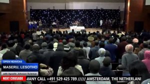 Open Heaven: MASERU, LESOTHO // Day 1 Morning with Apostle Johnson Suleman