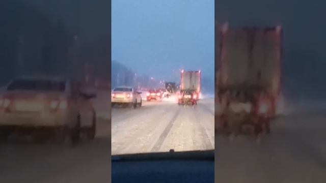ТРАССА М7, автодор сугроб снега в ЯНВАРЕ #автодор #м7 #roadtrip смотреть онлайн