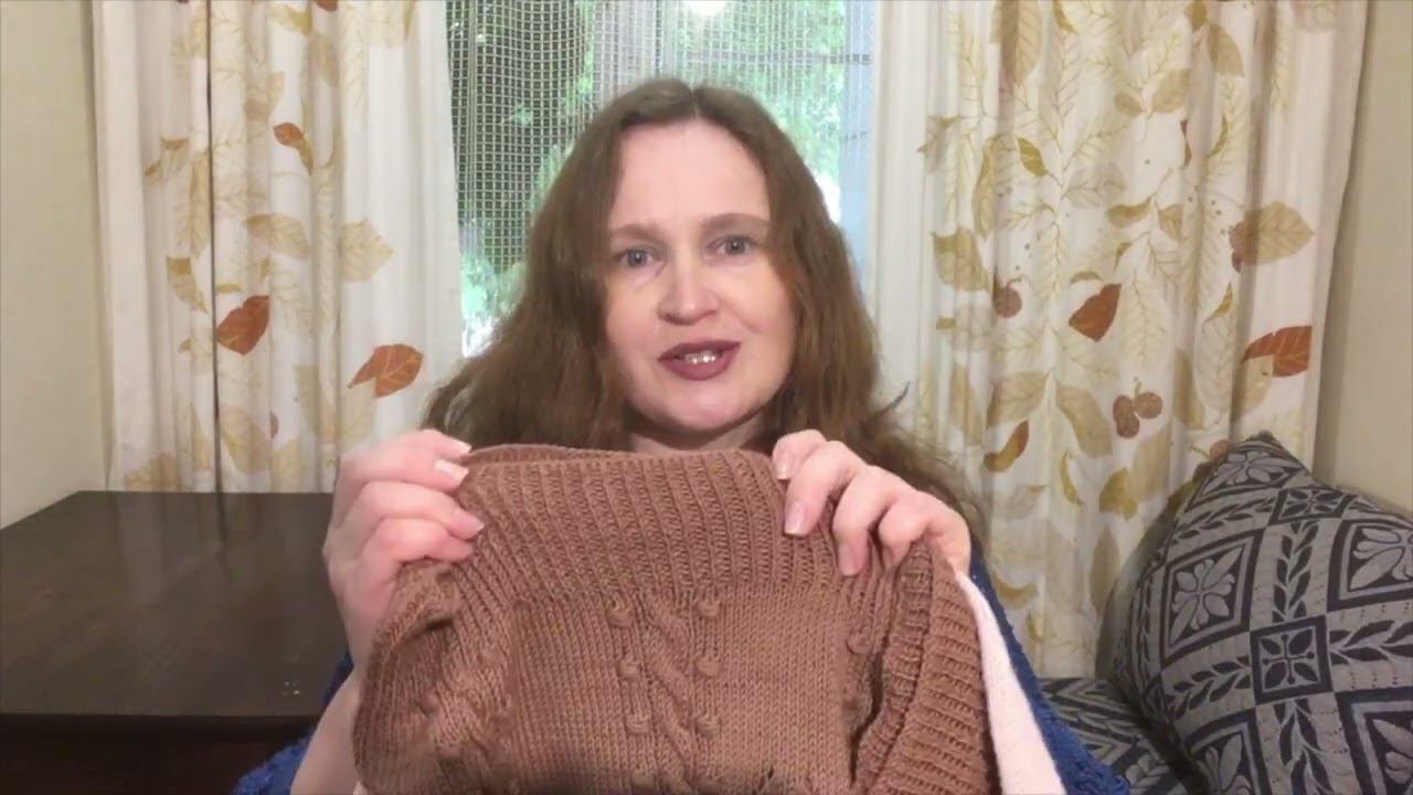 Летний джемпер из хлопка по фото из интернета. Мои вязальные будни. Готовая работа.