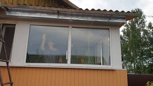 мытье окон на даче