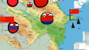 история Азербайджана на карте countryballs