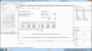 Production Function Estimation Based On The Control Function Approach STATA