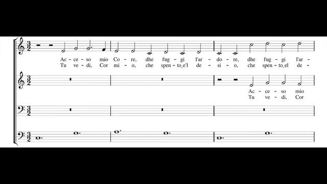 FRANCESCO MANELLI: Acceso mio core PDF SCORE смотреть онлайн