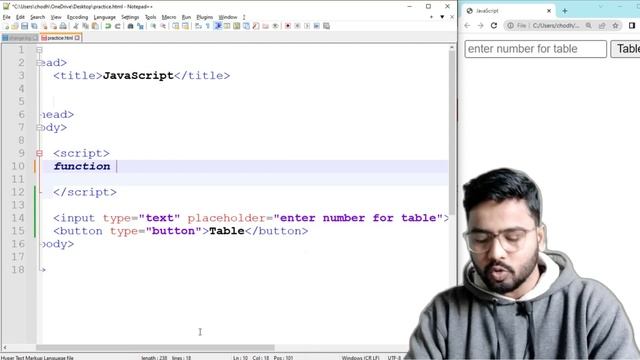 JavaScript Tutorial | Table with User-Interface | by Rahul Chaudhary