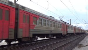 "Уходящая эпоха Перервы!" Электропоезд ЭД2Т-0050 сообщением "Москва Каланчёвская - Царицыно"