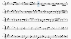 Flute Sheet Music: How to play Five Nights at Freddy's 1 Song by The Living Tombstone