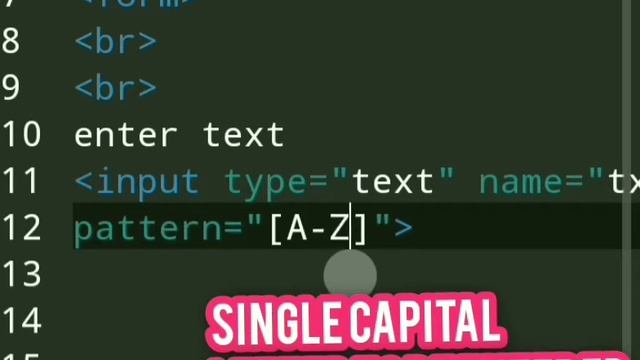 HTML Pattern attribute | Pattern attribute of Input tag in  HTML5 with Regexp examples | HTML5