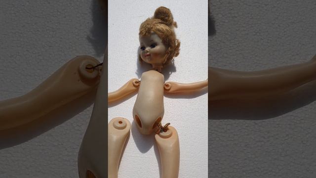 Кукла " Ленигрушка " паричковая , клеймо "мишка. Авт.М.Мотовилова.