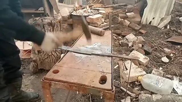 Куём меч катану из рессоры своими руками