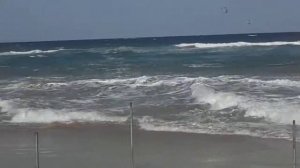 Fig Tree Bay Beach Cyprus on a Windy Day in October AMAZING