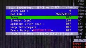 Восстановление бэд секторов (Erase Delays Destructive и Remap) программой MHDD ч.2