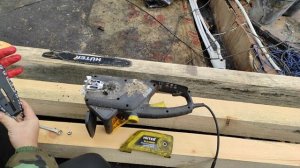 Новые цепи и шина Для HUTER ELS 2000P отзыв через месяц работы